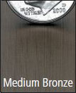 Medium Bronze anodized aluminum color swatch