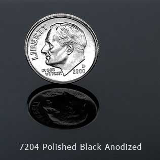Polished Black Anodized Aluminum texture image