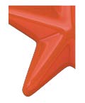 vacuum formed plastic letter color #2119 Orange
