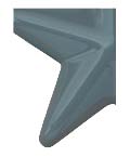 vacuum formed plastic letter color #4310 dove grey