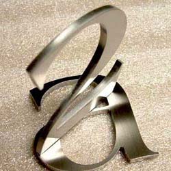 Satin Brushed Stainless Steel numbers