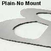 Plain Mounted cut metal letters