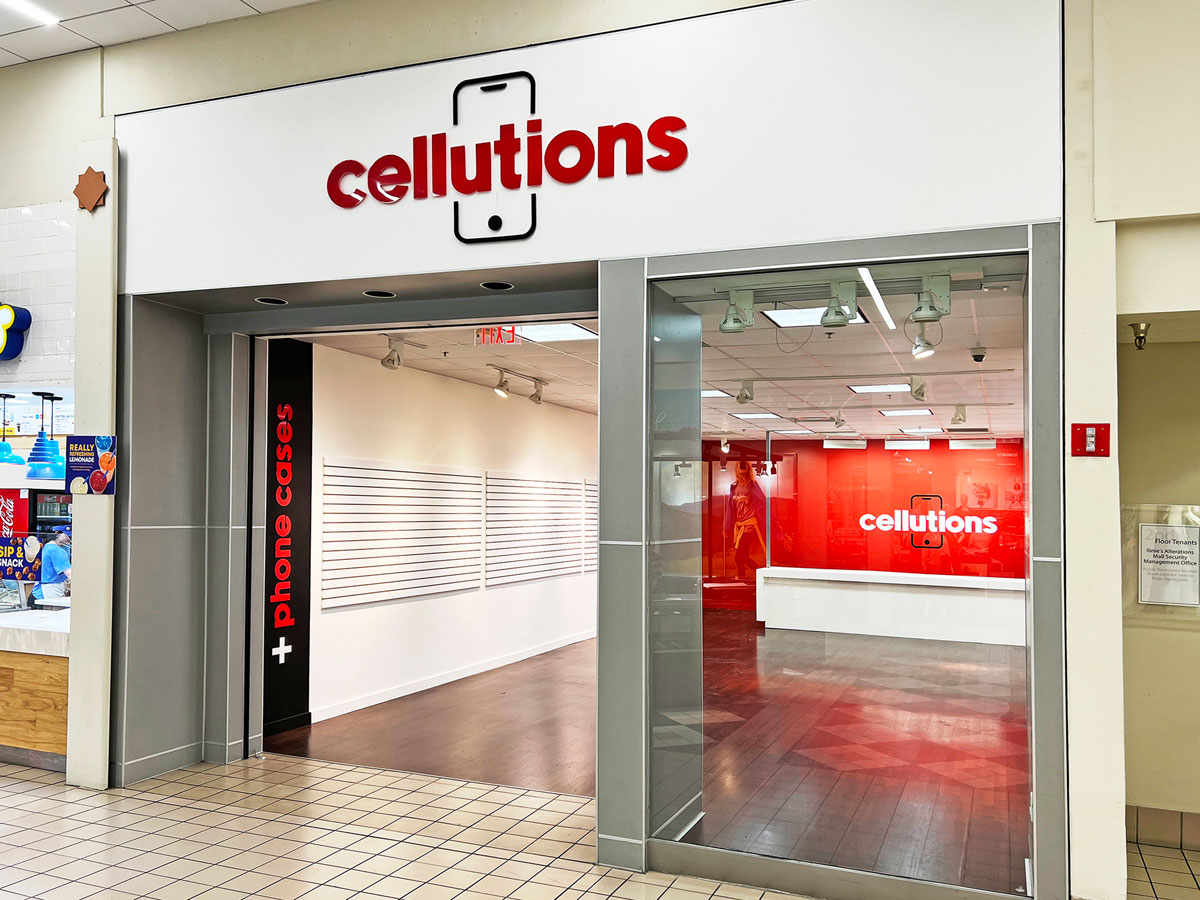 Cellutions retail cellphone signage