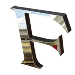 metal laminated acrylic letters
