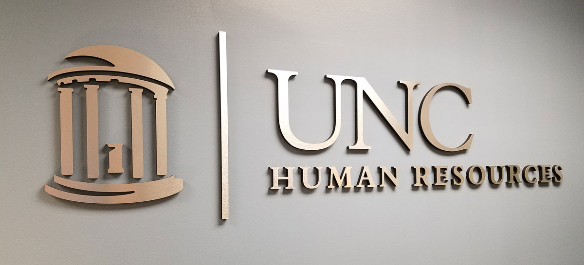 UNC Human Resources Sign
