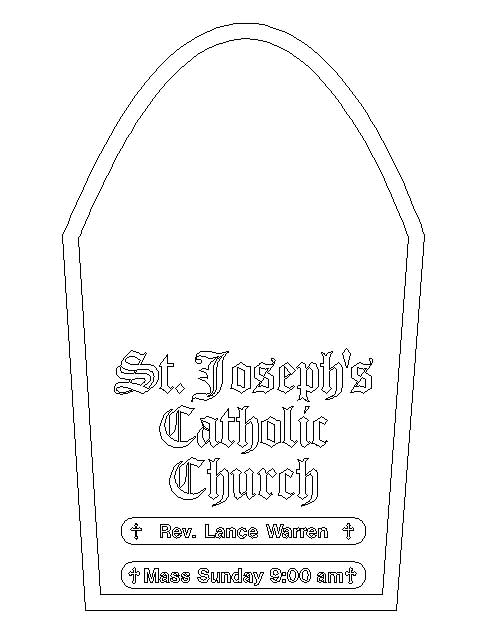 the vector art for St Joseph's Church