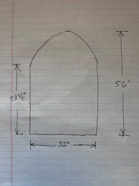 dimensions of the sign