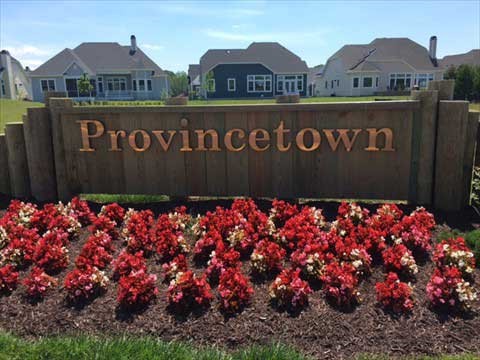 Bronze marquee letters for the Provincetown subdivision